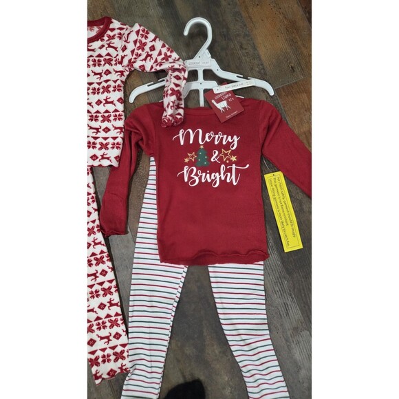 NWT Goodnight Llama 4 Piece 2T Christmas Pajamas B10 - Picture 2 of 6